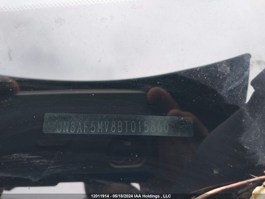 2011 Nissan Juke S/Sv/Sl VIN: JN8AF5MV8BT015860 Lot: 12011914