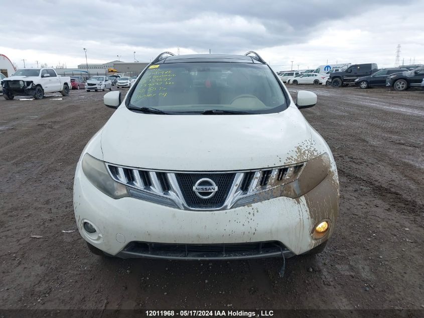 2009 Nissan Murano Le VIN: JN8AZ18W19W159696 Lot: 12011968