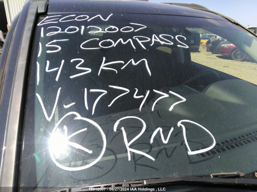 2015 Jeep Compass Limited VIN: 1C4NJDCB0FD177477 Lot: 12012007