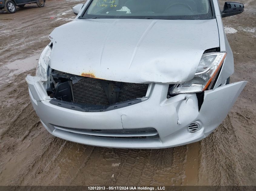 2010 Nissan Sentra 2.0 VIN: 3N1AB6AP1AL653621 Lot: 12012013