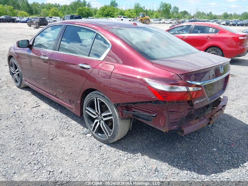 2016 Honda Accord VIN: 1HGCR2F04GA808881 Lot: 12012068