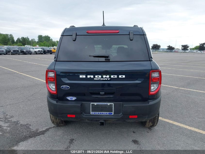 2023 Ford Bronco Sport Big Bend VIN: 3FMCR9B67PRE13256 Lot: 12012071