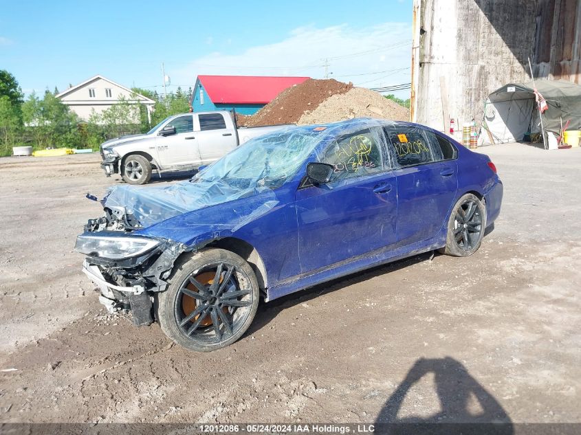 2021 BMW 330Xi VIN: 3MW5R7J05M8B54263 Lot: 12012086