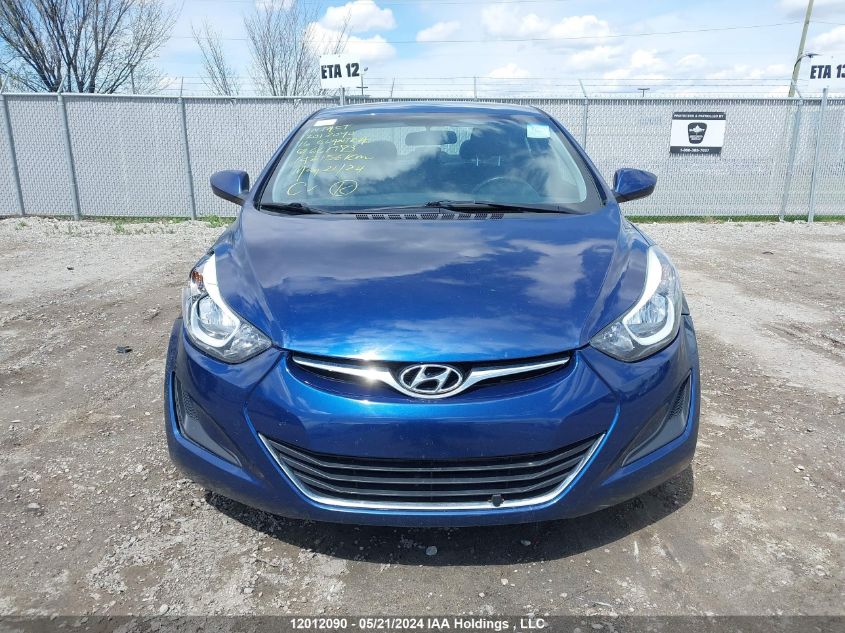 2016 Hyundai Elantra Se/Sport/Limited VIN: 5NPDH4AE3GH661983 Lot: 12012090