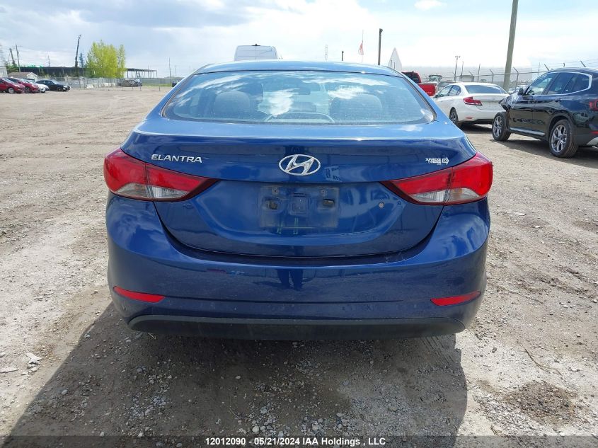 2016 Hyundai Elantra Se/Sport/Limited VIN: 5NPDH4AE3GH661983 Lot: 12012090