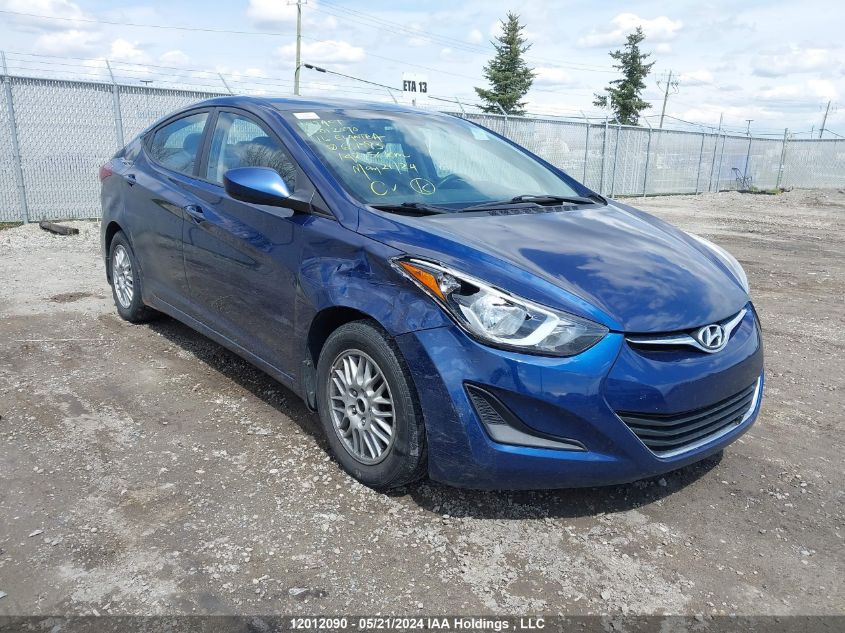 2016 Hyundai Elantra Se/Sport/Limited VIN: 5NPDH4AE3GH661983 Lot: 12012090