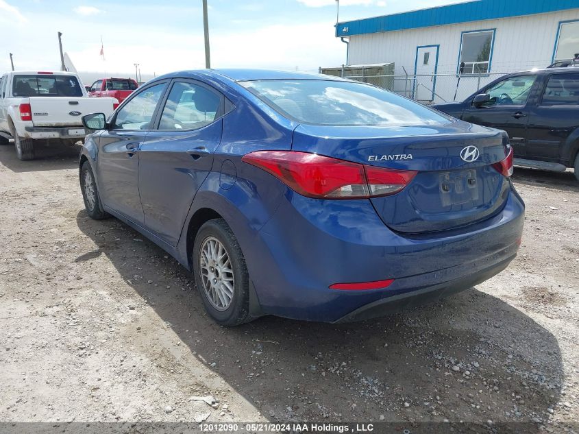 2016 Hyundai Elantra Se/Sport/Limited VIN: 5NPDH4AE3GH661983 Lot: 12012090