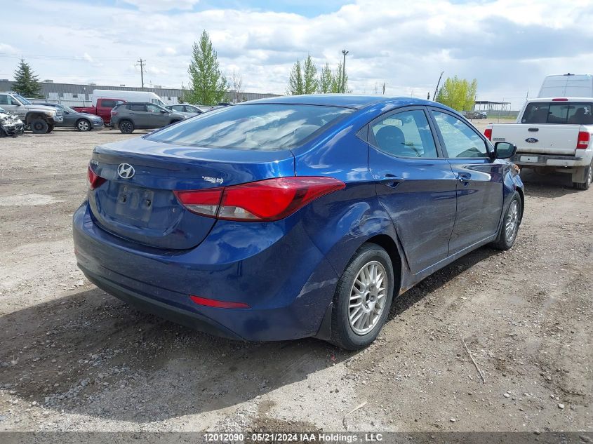 2016 Hyundai Elantra Se/Sport/Limited VIN: 5NPDH4AE3GH661983 Lot: 12012090