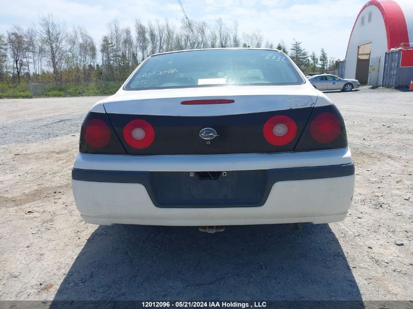 2005 Chevrolet Impala VIN: 2G1WF52E559370669 Lot: 12012096
