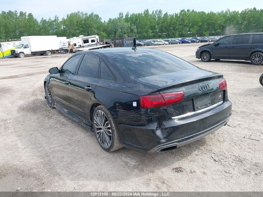 2016 Audi A6 VIN: WAUJGAFC3GN186005 Lot: 12012100