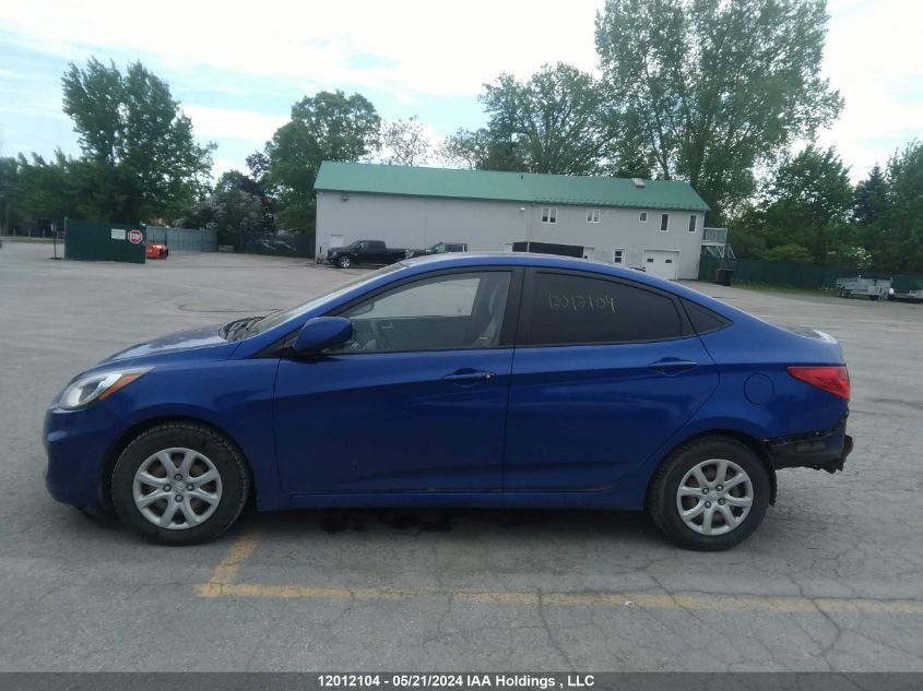2014 Hyundai Accent Gls/Gs VIN: KMHCT4AE3EU652208 Lot: 12012104