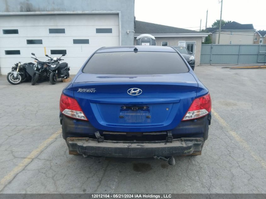 2014 Hyundai Accent Gls/Gs VIN: KMHCT4AE3EU652208 Lot: 12012104