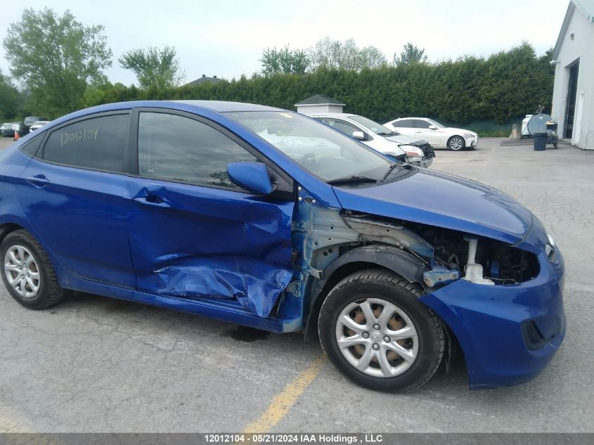2014 Hyundai Accent Gls/Gs VIN: KMHCT4AE3EU652208 Lot: 12012104