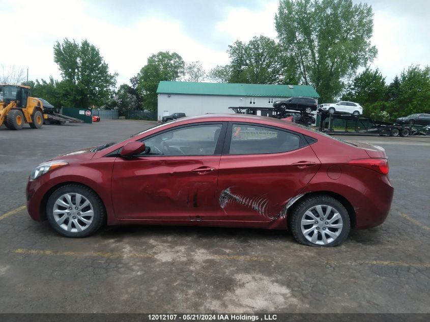 2013 Hyundai Elantra Gl VIN: 5NPDH4AE2DH312759 Lot: 12012107