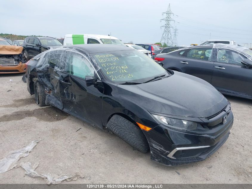 2019 Honda Civic Sedan VIN: 2HGFC2F57KH044108 Lot: 12012139