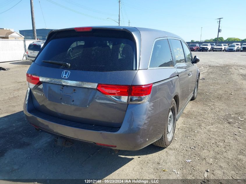 2015 Honda Odyssey Ex VIN: 5FNRL5H42FB503493 Lot: 12012148