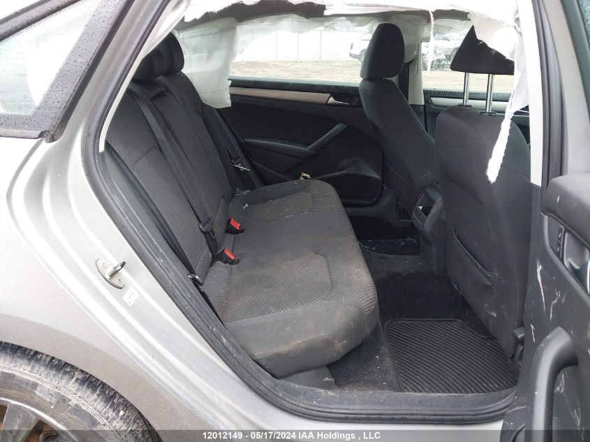 2013 Volkswagen Passat VIN: 1VWAN7A34DC149231 Lot: 12012149