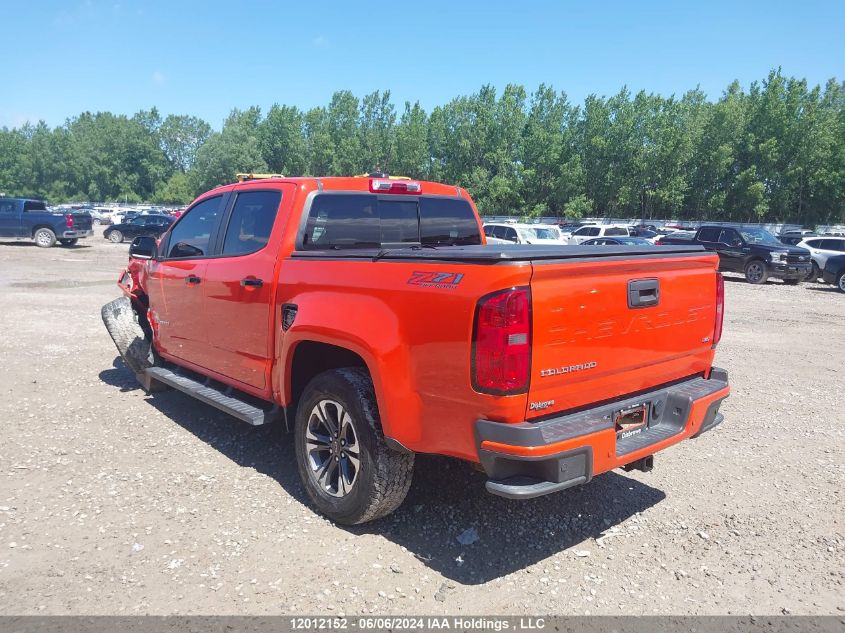 2021 Chevrolet Colorado Z71 VIN: 1GCGTDEN0M1177214 Lot: 12012152