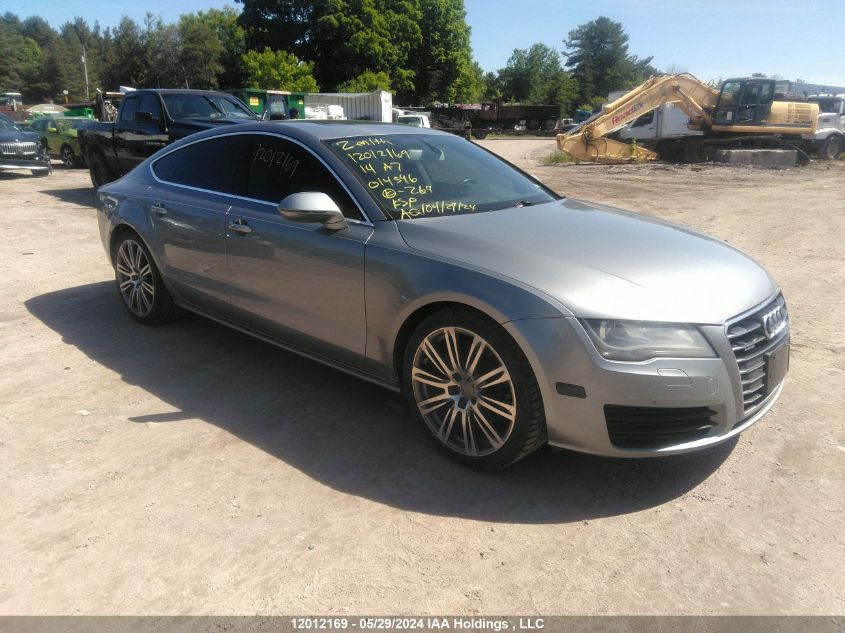 2014 Audi A7 VIN: WAUWMCFC5EN014596 Lot: 12012169