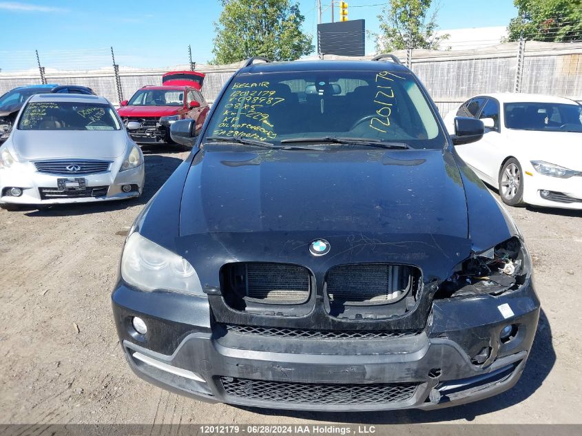 2008 BMW X5 4.8I VIN: 5UXFE83598L098987 Lot: 12012179