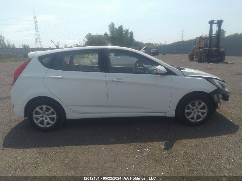 2013 Hyundai Accent Gls/Gs VIN: KMHCT5AE1DU110464 Lot: 12012181