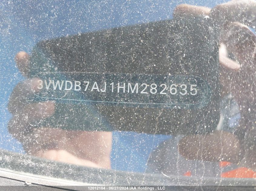2017 Volkswagen Jetta Sedan VIN: 3VWDB7AJ1HM282635 Lot: 12012184