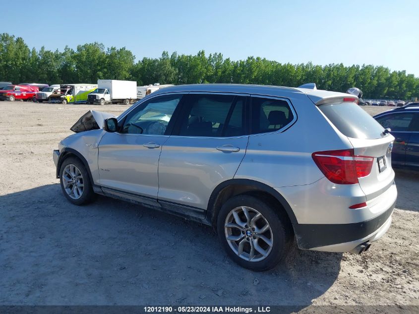 2013 BMW X3 28I VIN: 5UXWX9C50D0A19348 Lot: 12012190