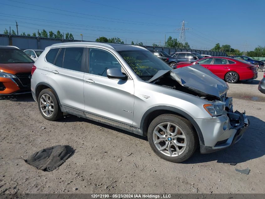 2013 BMW X3 28I VIN: 5UXWX9C50D0A19348 Lot: 12012190