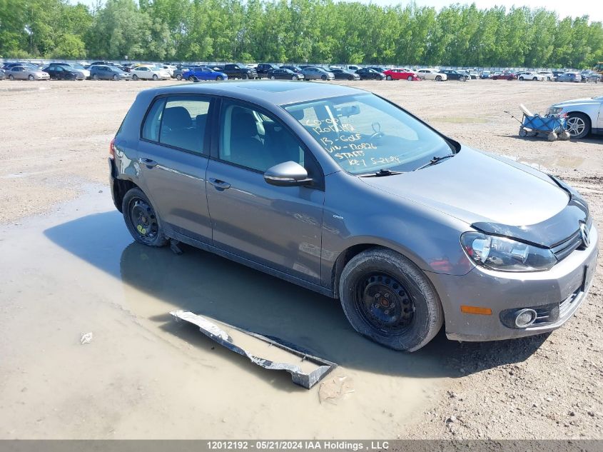 2013 Volkswagen Golf VIN: WVWCA7AJ5DW120826 Lot: 12012192