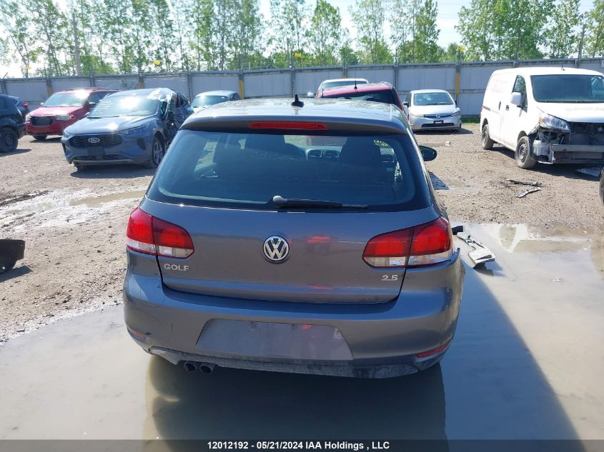 2013 Volkswagen Golf VIN: WVWCA7AJ5DW120826 Lot: 12012192