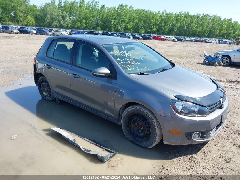 2013 Volkswagen Golf VIN: WVWCA7AJ5DW120826 Lot: 12012192