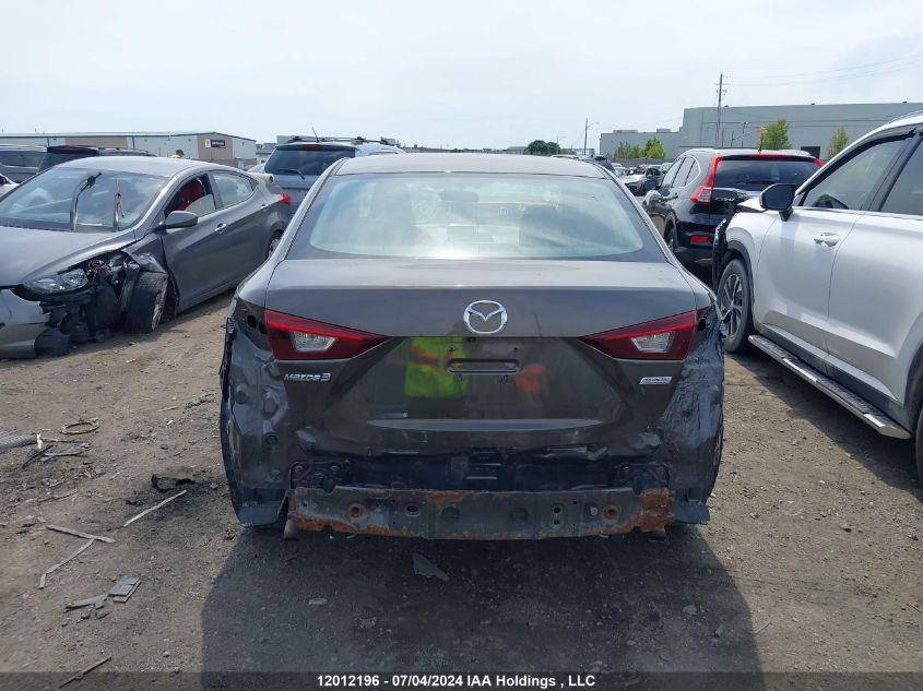 2016 Mazda Mazda3 VIN: 3MZBM1V71GM296482 Lot: 12012196