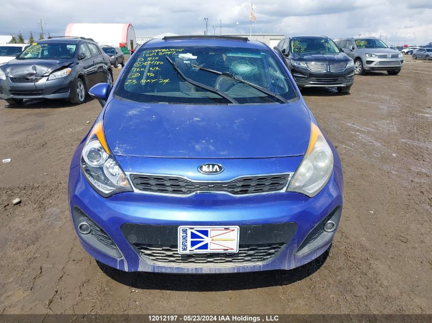 2013 Kia Rio VIN: KNADN5A31D6894180 Lot: 12012197