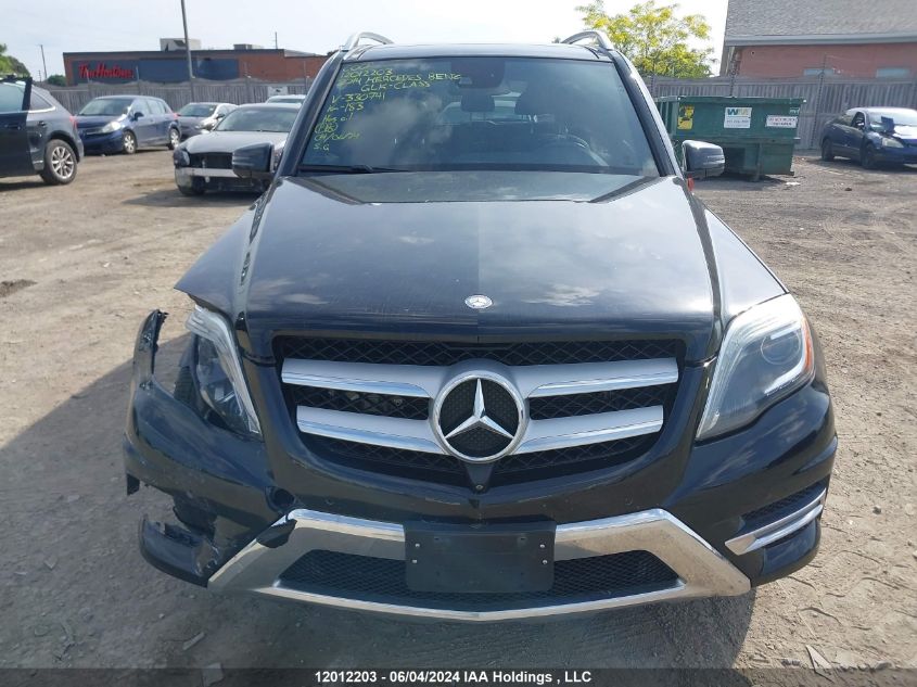 2014 Mercedes-Benz Glk-Class VIN: WDCGG0EB6EG330741 Lot: 12012203