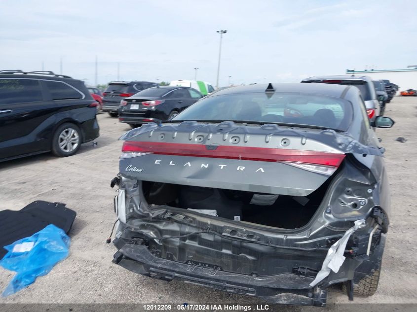 2024 Hyundai Elantra Sel VIN: KMHLM4DG0RU668348 Lot: 12012209