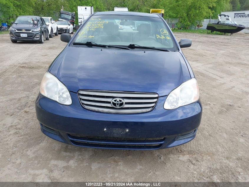 2003 Toyota Corolla Ce/Le/Sport VIN: 2T1BR32E83C763080 Lot: 12012223