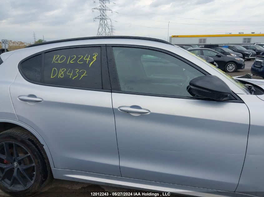 2021 Alfa Romeo Stelvio Ti Sport Awd VIN: ZASPAKBNXM7D18437 Lot: 12012243