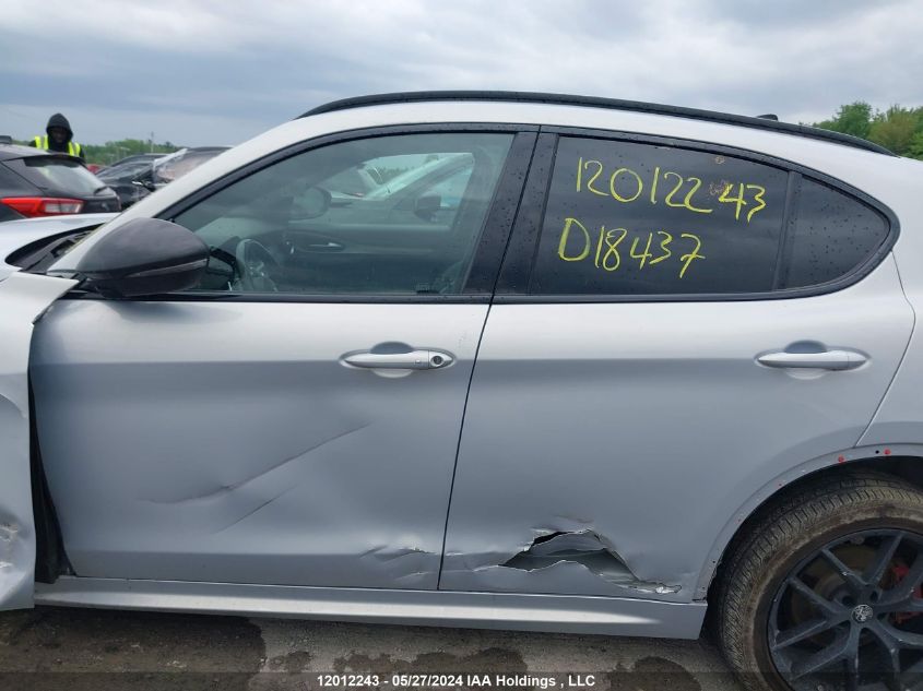 2021 Alfa Romeo Stelvio Ti Sport Awd VIN: ZASPAKBNXM7D18437 Lot: 12012243