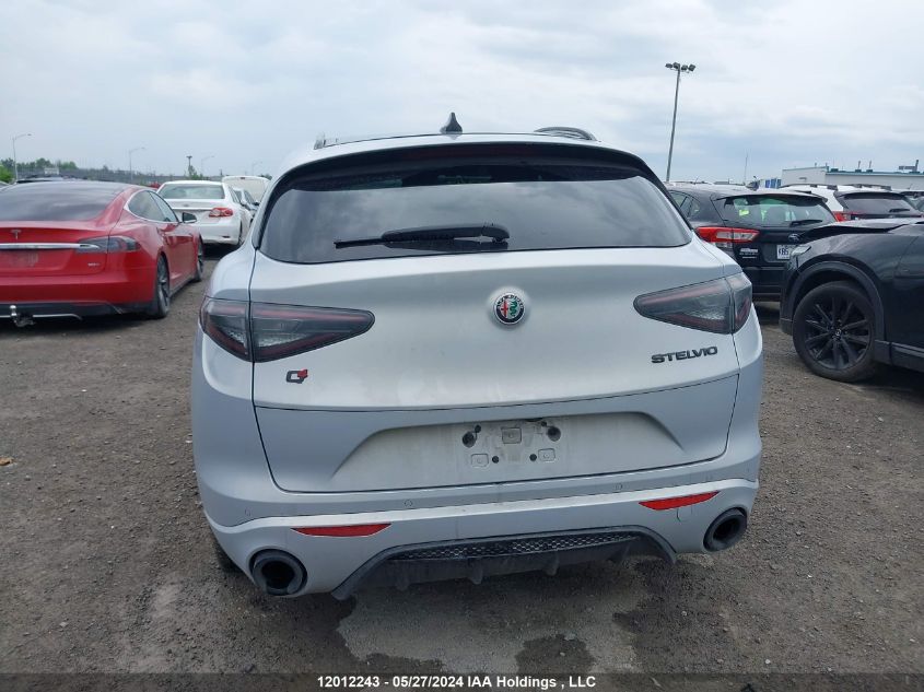 2021 Alfa Romeo Stelvio Ti Sport Awd VIN: ZASPAKBNXM7D18437 Lot: 12012243