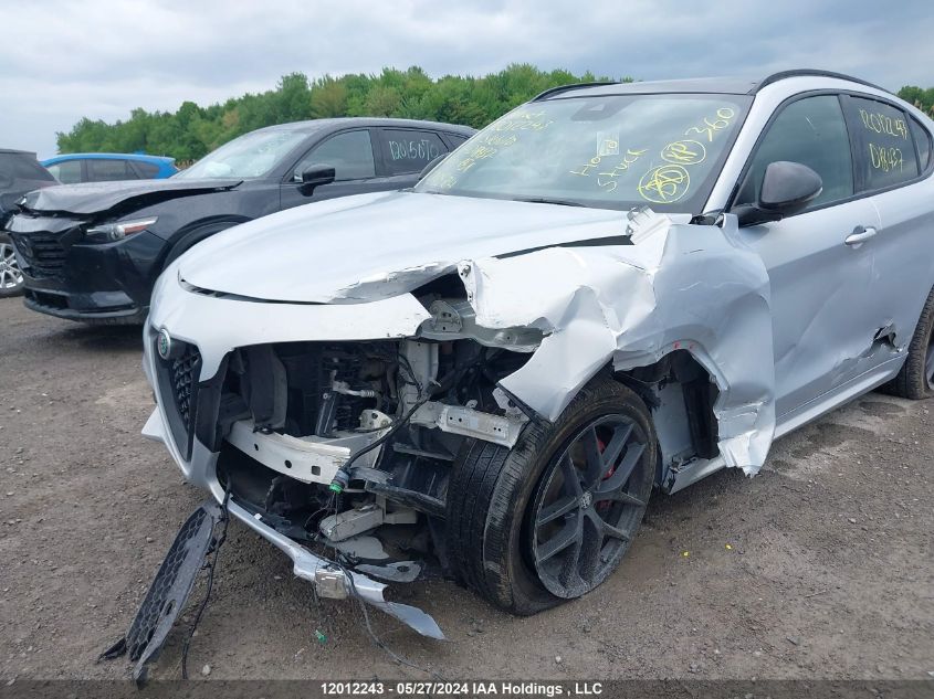 2021 Alfa Romeo Stelvio Ti Sport Awd VIN: ZASPAKBNXM7D18437 Lot: 12012243