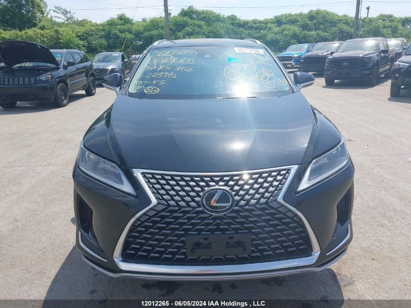 2020 Lexus Rx 350 VIN: 2T2HZMDAXLC218942 Lot: 12012265