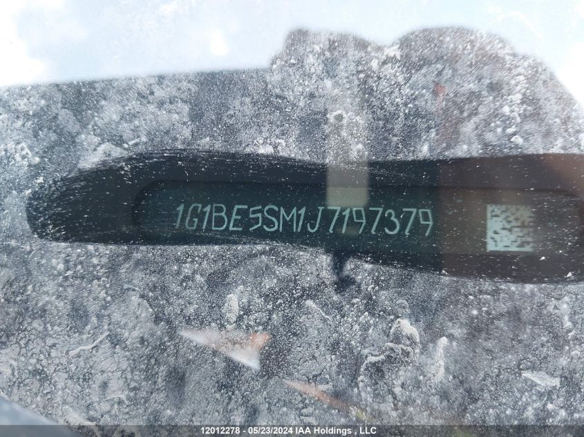 2018 Chevrolet Cruze VIN: 1G1BE5SM1J7197379 Lot: 12012278