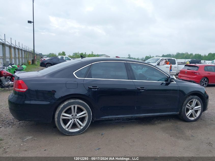 2014 Volkswagen Passat Se VIN: 1VWBS7A37EC107991 Lot: 12012293