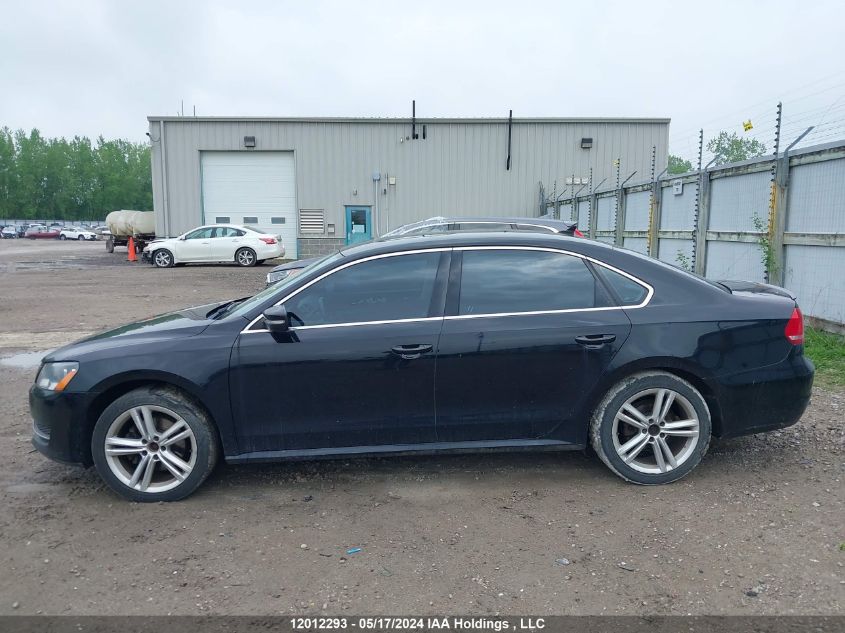 2014 Volkswagen Passat Se VIN: 1VWBS7A37EC107991 Lot: 12012293