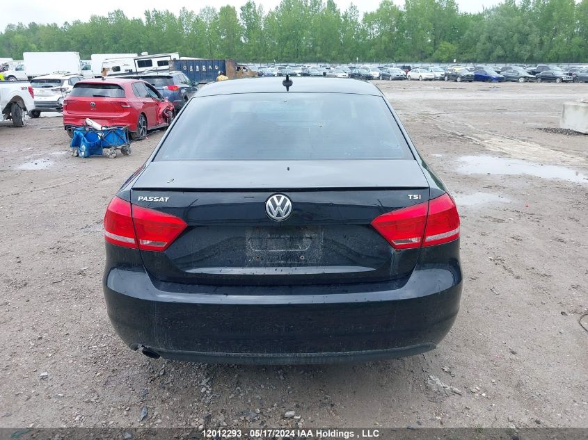 2014 Volkswagen Passat Se VIN: 1VWBS7A37EC107991 Lot: 12012293