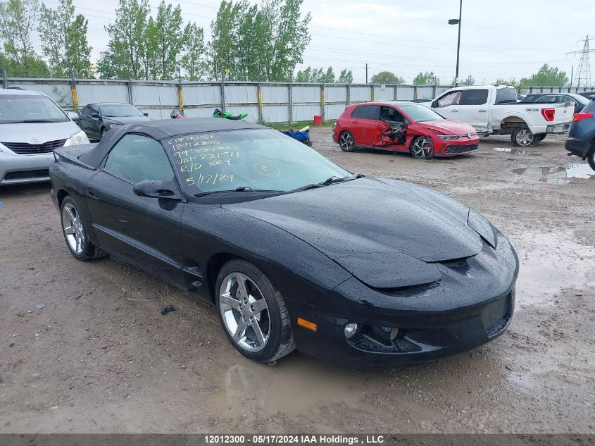 1999 Pontiac Firebird VIN: 2G2FS32K3X2231511 Lot: 12012300