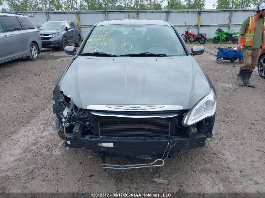 2012 Chrysler 200 Lx VIN: 1C3CCBAB4CN192180 Lot: 12012312