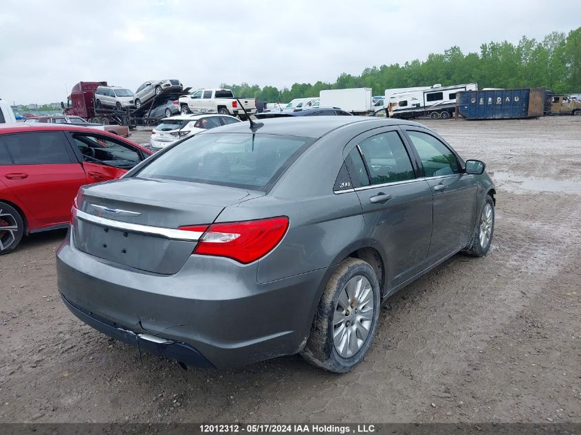 2012 Chrysler 200 Lx VIN: 1C3CCBAB4CN192180 Lot: 12012312