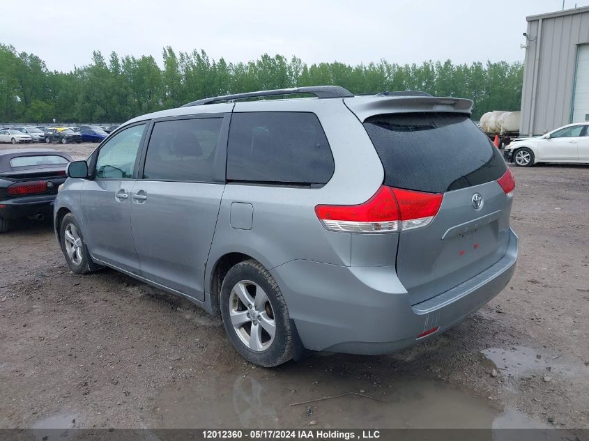 2011 Toyota Sienna Le 8 Passenger VIN: 5TDKK3DC9BS103636 Lot: 12012360