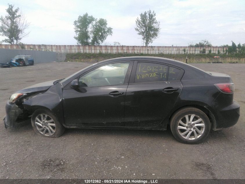 2013 Mazda 3 I VIN: JM1BL1V76D1849223 Lot: 12012362